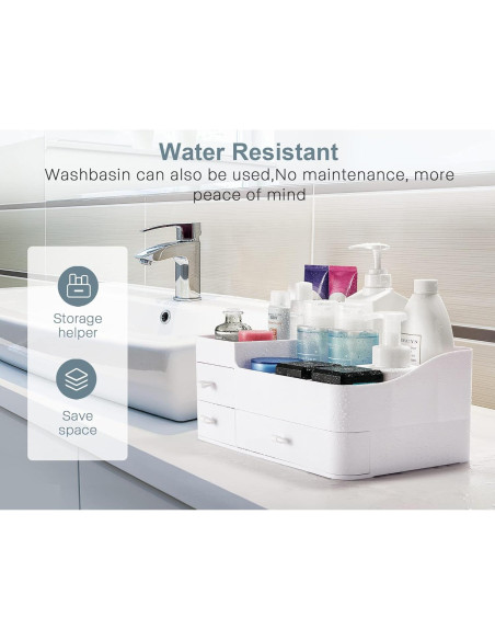 Organizador de Maquillaje Grande ONXE - 33.5x21.5x15 cm - Blanco Organizador de Maquillaje Grande ONXE - 33.5x21.5x15 cm - Blanco