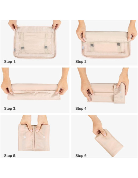 Mossio 9 Set Cubos de Embalaje y Bolsas de Viaje - Beige Mossio 9 Set Cubos de Embalaje y Bolsas de Viaje - Beige