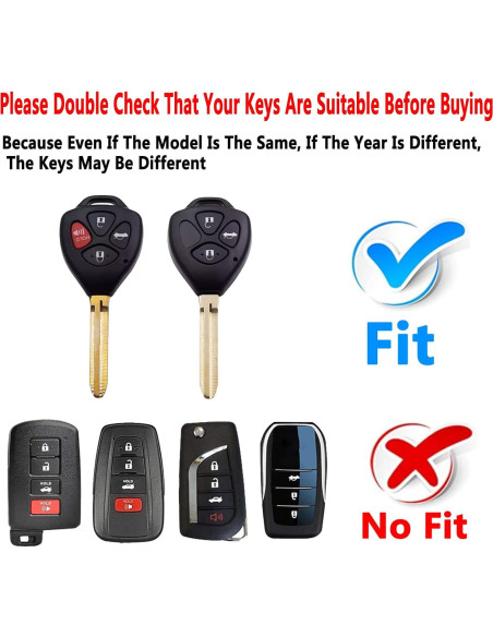 Funda de Llave Toyota Camry RAV4 Corolla 4Runner Negra Funda de Llave Toyota Camry RAV4 Corolla 4Runner Negra