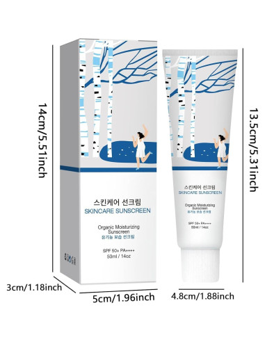 Crema Solar Hidratante YFKEJI SPF 50+ para Todo Tipo de Piel