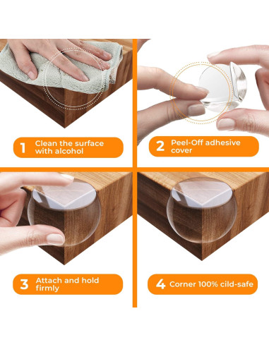 Protectores de Esquinas para Bebés Family Care 20 Piezas