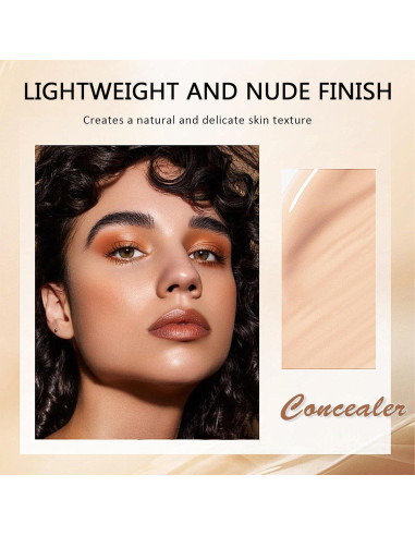 Corrector Completo Lingyun 45g - Maquillaje Impermeable para Ojeras