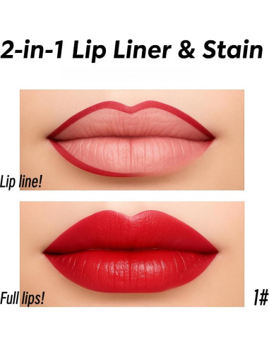 Tinte para Labios Peel Off GOERTI - 3 Colores Mate Larga Duración