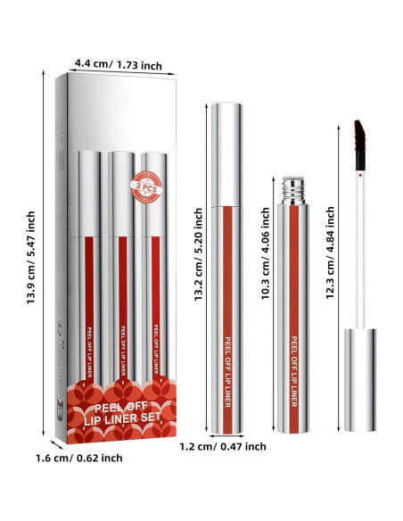 Tinte para Labios Peel Off GOERTI - 3 Colores Mate Larga Duración Tinte para Labios Peel Off GOERTI - 3 Colores Mate Larga Duración