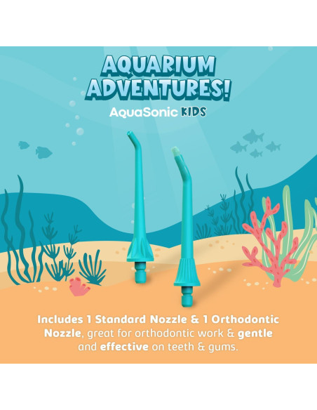 Irrigador Dental Infantil AquaSonic Azul 4 Modos 6+ Años Irrigador Dental Infantil AquaSonic Azul 4 Modos 6+ Años