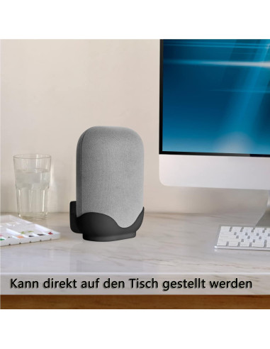Soporte de Pared para Google Nest Audio honecumi 2 Pack Negro