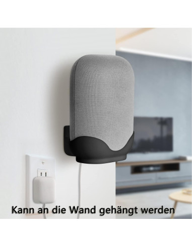 Soporte de Pared para Google Nest Audio honecumi 2 Pack Negro
