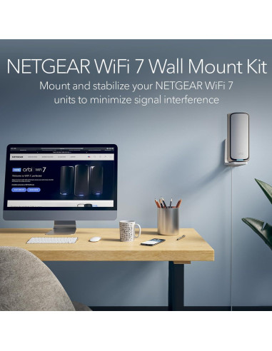 Kit de Montaje en Pared NETGEAR WiFi 7 RBEWM-10000S Blanco