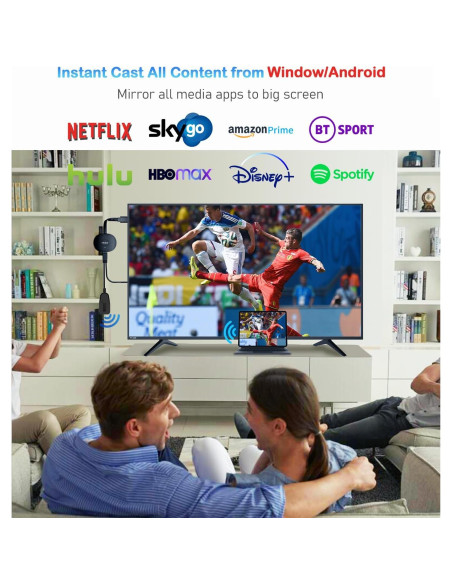 Adaptador Inalámbrico HDMI AT-Mizhi 4K Negro - Espejo Pantalla Adaptador Inalámbrico HDMI AT-Mizhi 4K Negro - Espejo Pantalla