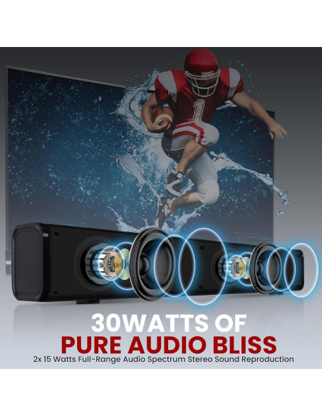 Barra de Sonido Pyle PSBVSN60 - 60W, Bluetooth, HDMI, USB Barra de Sonido Pyle PSBVSN60 - 60W, Bluetooth, HDMI, USB