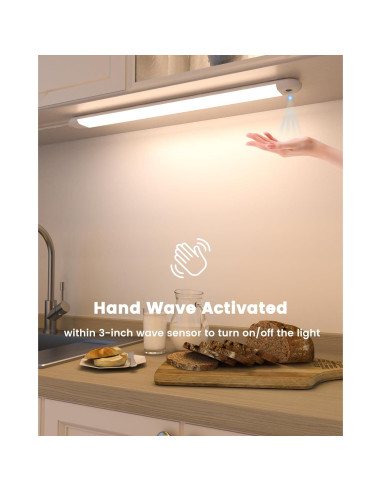 Iluminación Bajo Gabinete MYPLUS 40.64 cm LED 600LM Sensor Mano