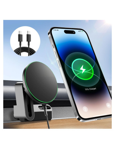 Soporte de teléfono inalámbrico 15W ANKEWAY para Tesla Model 3/Y