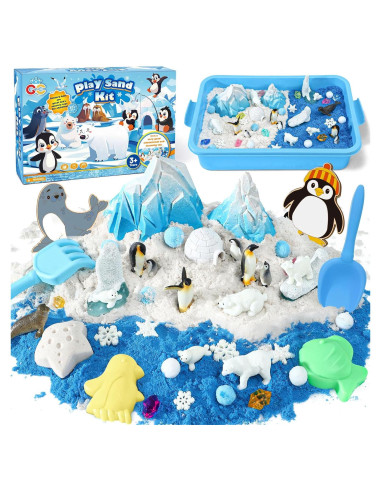 Kit de Bin Sensorial G.C Ártico 108 Piezas para Niños 3-8 Años