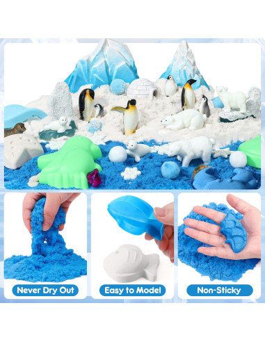 Kit de Bin Sensorial G.C Ártico 108 Piezas para Niños 3-8 Años