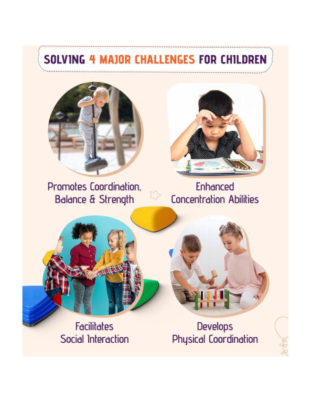 Piedras de Equilibrio Giggle & Play, Set de 12, Multicolor Piedras de Equilibrio Giggle & Play, Set de 12, Multicolor