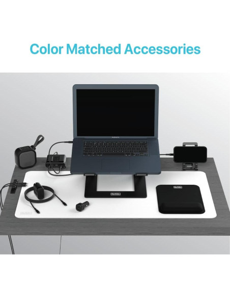 Soporte Ergonómico para Laptop BLACK+DECKER, Aluminio Negro Soporte Ergonómico para Laptop BLACK+DECKER, Aluminio Negro
