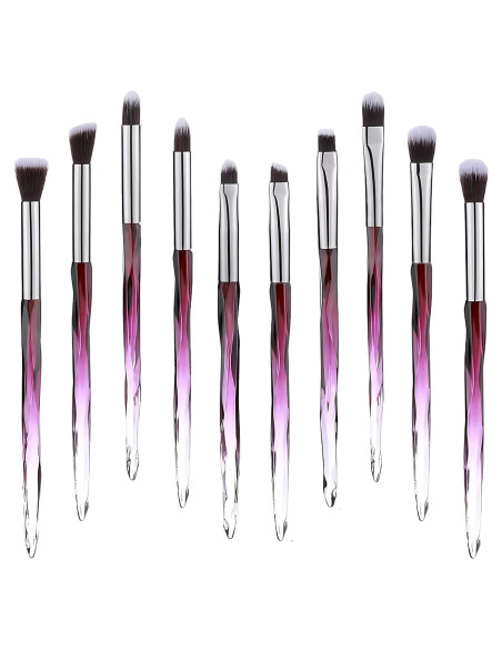 Set de 10 Pinceles de Maquillaje para Ojos Kingtree con Cerdas Sintéticas Set de 10 Pinceles de Maquillaje para Ojos Kingtree con Cerdas Sintéticas