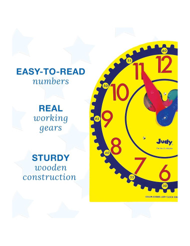 Reloj de Enseñanza Judy Carson Dellosa 34 cm para Niños