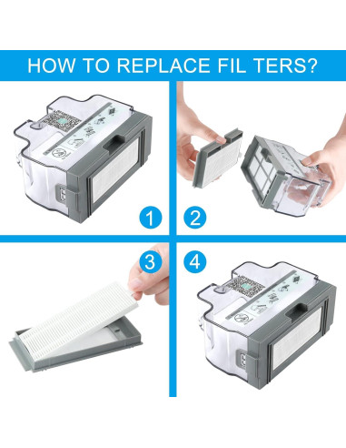 Aspiradora Robot Lefant M210P con 4 Filtros Extra