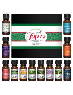 Juego de 12 Aceites Esenciales 10ml Aviano Botanicals Aromaterapia