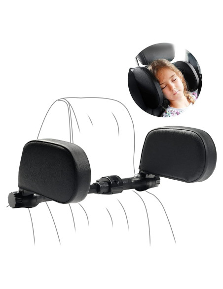 Almohada Reposacabezas HOLD UP Ajustable para Coche Negro Almohada Reposacabezas HOLD UP Ajustable para Coche Negro