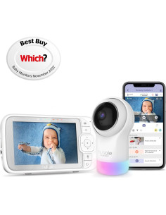 Monitor de Bebés HUBBLE CONNECTED Nursery Pal Glow+ 1080p 2