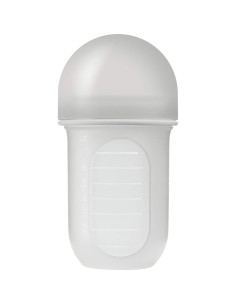 Botella de Silicona Reutilizable Boon Nursh 236.6 ml - Gris 2