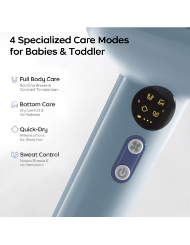 Calentador de Leche Portátil Bc Babycare 2 en 1 y Secador Inalámbrico