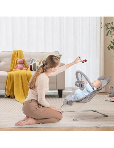 Silla de Balanceo Portátil Baby Joy para Bebés 0-6 Meses