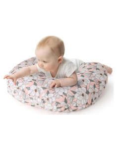 Cojín de Lactancia The Peanutshell Magnolia - Floral, Suave y Lavable