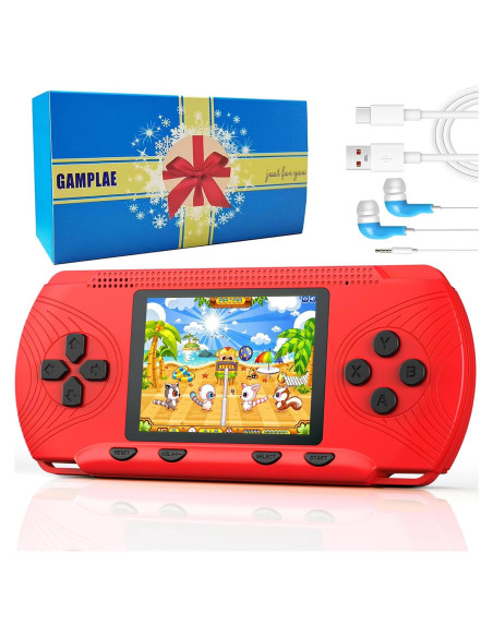 Consola de Juego Portátil GAMPLAE 258 Juegos 3.0" Pantalla Consola de Juego Portátil GAMPLAE 258 Juegos 3.0" Pantalla