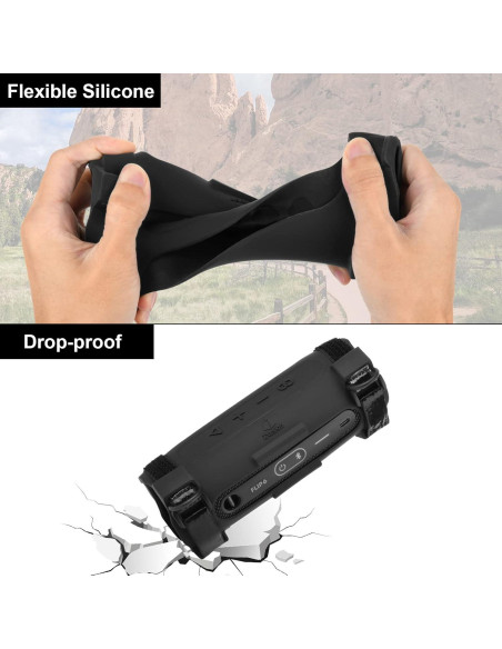 Funda de Silicona TXEsign para Altavoz JBL Flip 6 - Negro Funda de Silicona TXEsign para Altavoz JBL Flip 6 - Negro