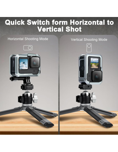 Funda Protectora de Aluminio FitStill para GoPro Hero 12/11/10/9 Black