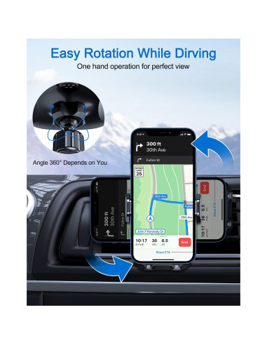 Soporte Universal para Teléfono de Coche Vanva - Ajustable y Antideslizante