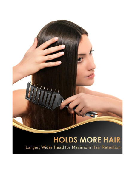 Cepillo Curvo Desenredante SHINLEA para Cabello Rizado 85g Cepillo Curvo Desenredante SHINLEA para Cabello Rizado 85g