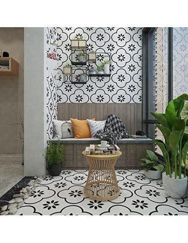 Pegatinas de Azulejos Autoadhesivas Loriyboe 12 PCS 15x15 cm