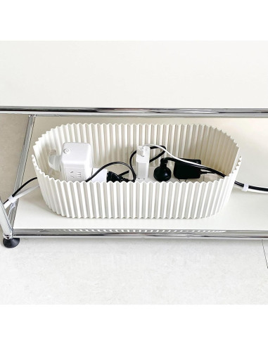 Paquete de 2 Cajas Organizadoras de Cables NINEWEEN Grande