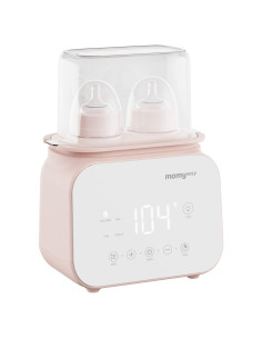 Calentador de Biberones MOMYEASY 7 en 1 Rosa con Control de Temperatura