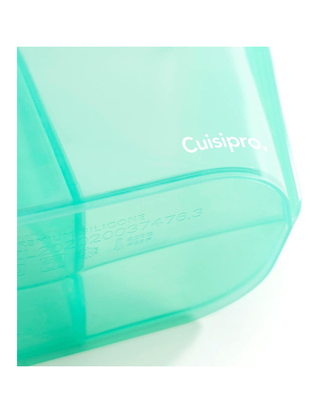 Bolsa Reutilizable de Silicona Cuisipro 44oz Verde 21.6x15.5cm Bolsa Reutilizable de Silicona Cuisipro 44oz Verde 21.6x15.5cm