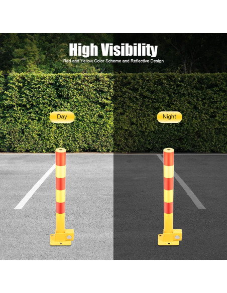 Poste de Barrera de Estacionamiento Ageanbri 60 cm con Cerradura Poste de Barrera de Estacionamiento Ageanbri 60 cm con Cerradura