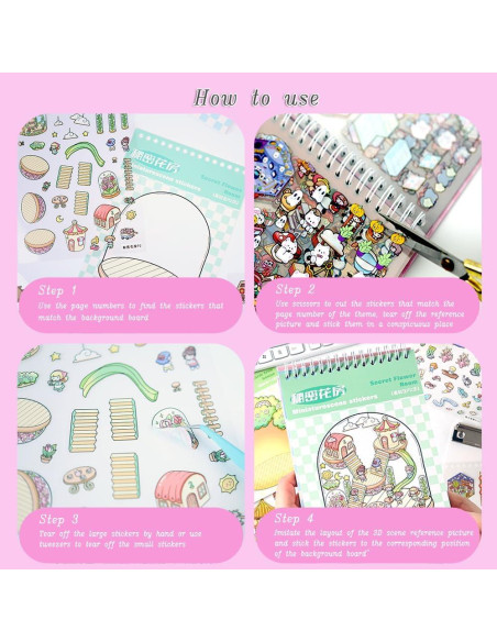 Kit de Manualidades Dwpetzo 3D - Libro de Stickers 20 Sets Kit de Manualidades Dwpetzo 3D - Libro de Stickers 20 Sets