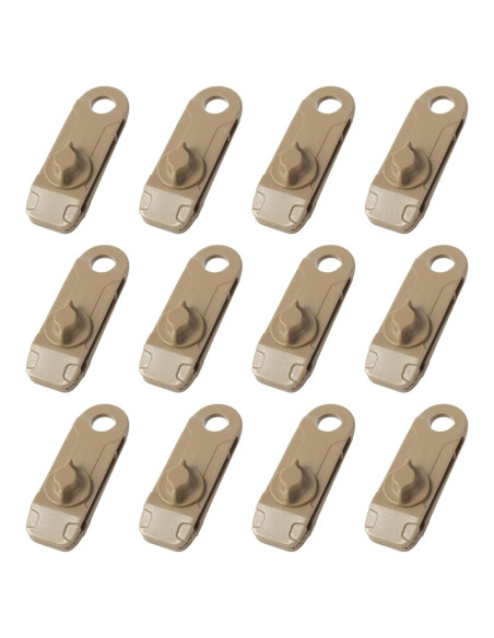 Clips de Lona TRIWONDER Alta Resistencia 12 Piezas Caqui Clips de Lona TRIWONDER Alta Resistencia 12 Piezas Caqui