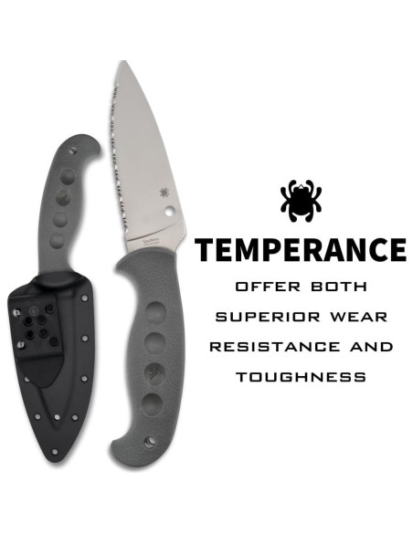 Cuchillo de hoja fija Spyderco Temperance 23.94 cm FRN gris Cuchillo de hoja fija Spyderco Temperance 23.94 cm FRN gris
