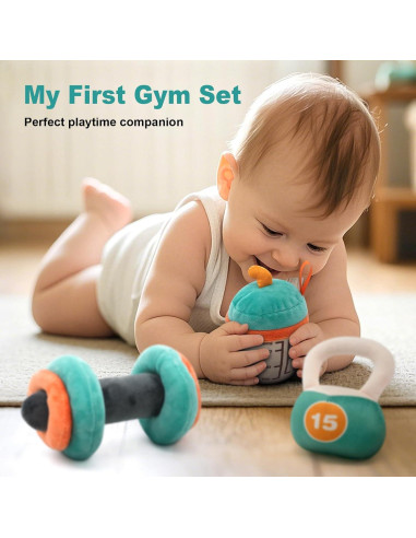 Kit de Gimnasio para Bebés Vanplay 0-12 Meses con Sonajeros
