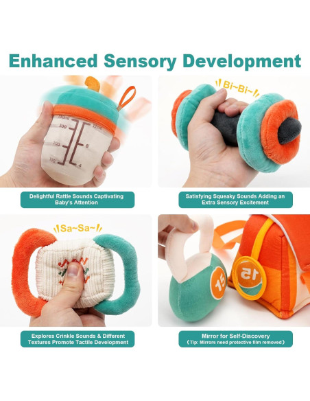 Kit de Gimnasio para Bebés Vanplay 0-12 Meses con Sonajeros Kit de Gimnasio para Bebés Vanplay 0-12 Meses con Sonajeros