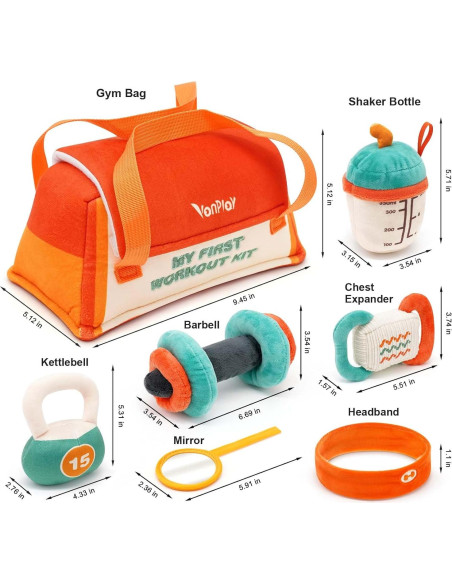 Kit de Gimnasio para Bebés Vanplay 0-12 Meses con Sonajeros Kit de Gimnasio para Bebés Vanplay 0-12 Meses con Sonajeros