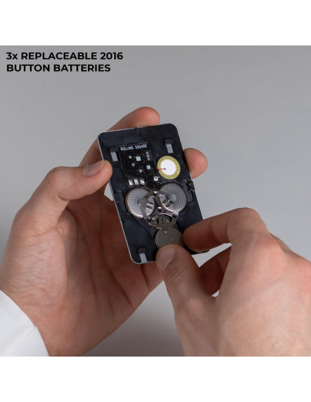 Rastreador Bluetooth Rolling Square AirCard E con Baterías Reemplazables Rastreador Bluetooth Rolling Square AirCard E con Baterías Reemplazables
