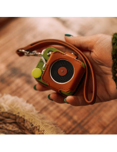 Bolsa Portátil Muzen Botón Marrón Claro Impermeable 2