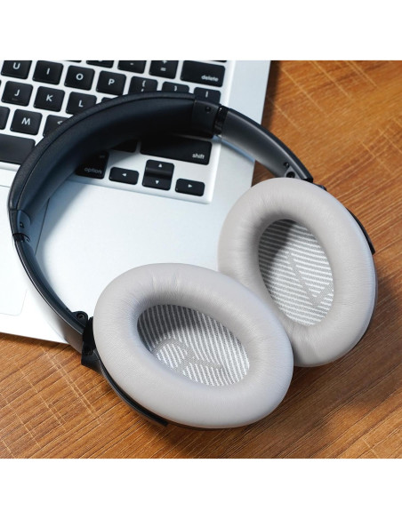 Almohadillas de Reemplazo GEVO para Auriculares Bose QC35 - Espuma de Memoria Duradera Almohadillas de Reemplazo GEVO para Auriculares Bose QC35 - Espuma de Memoria Duradera
