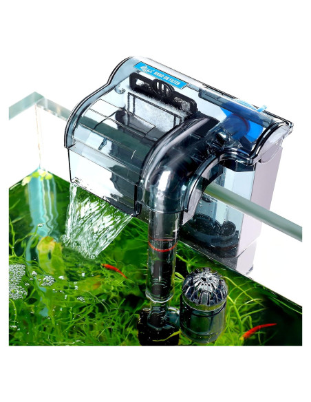Filtro de Acuario AQQA 74GPH con Skimmer Superficie 3 Pasos Filtro de Acuario AQQA 74GPH con Skimmer Superficie 3 Pasos